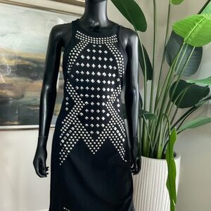 Black Dress with Silver Studs